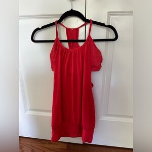 LULULEMON - size 4 red tank top